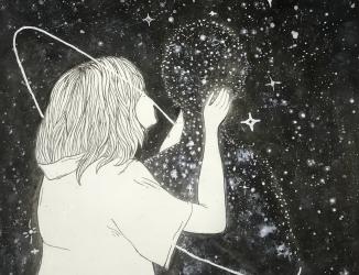 Starry night pastiche