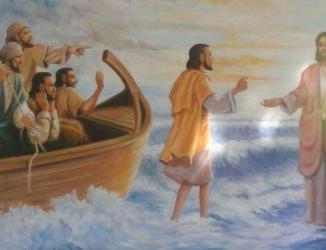 A image of a mural 