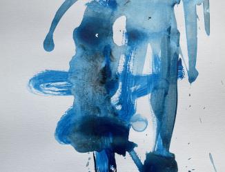 sans titre 1, 24x32, lavis pastel et feutre acrylic on paper