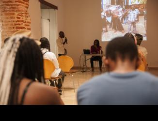 Activity to present the main art school of Haiti, ENARTS to professionals, teachers and people linked to the theater in the Dominican Republic.