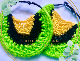 Jamaican Crochet earrings 