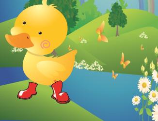 Duck in the Red Boots