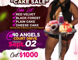 This is a sample of a Cake Sale flyer