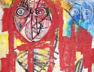 LESPWINEG 7868 - mixed media on canvas - 152X190 cm - 2021 - sainte-luce jerome